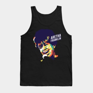 Aretha Franklin on WPAP Art Tank Top